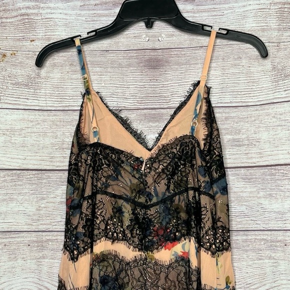 NWT ASOS Maternity Floral Slip Dress with Black Lace - Picture 15 of 15